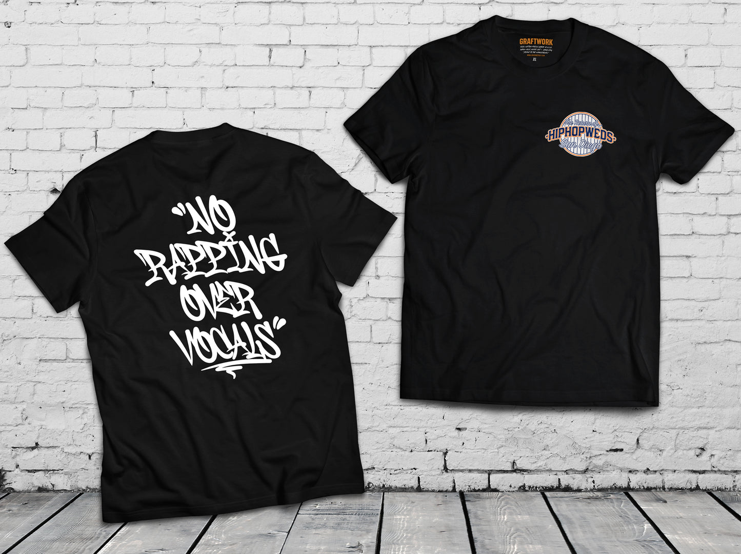 HipHopWEDS "The Return - No Rapping Over Vocals" t-shirt