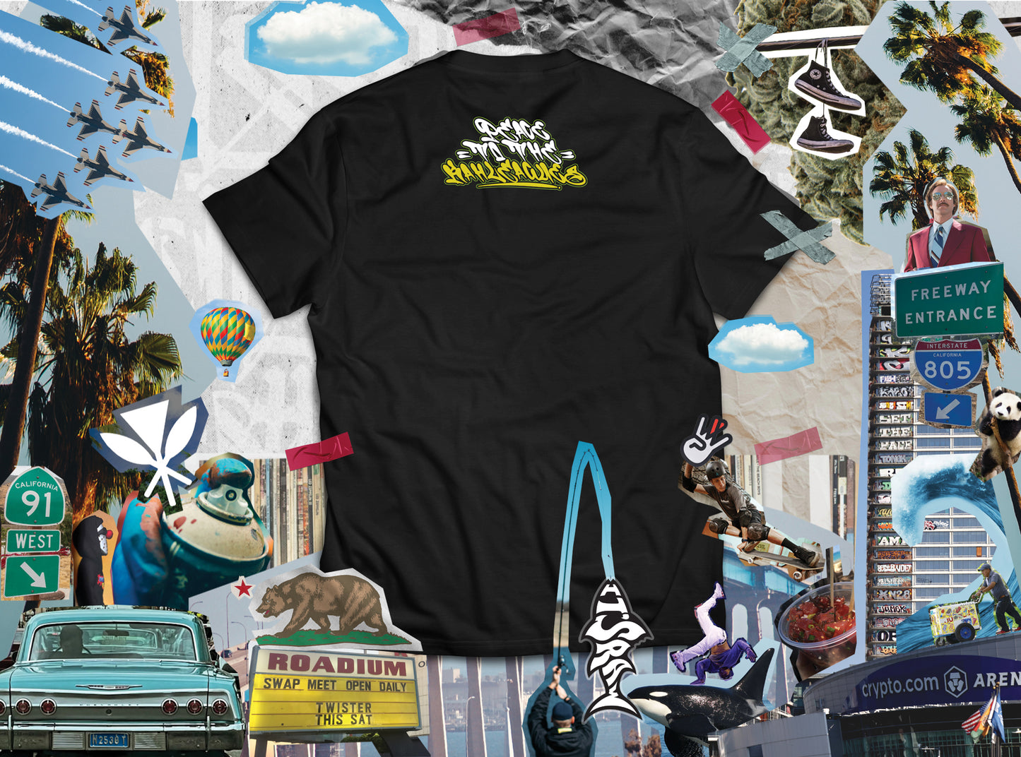 "Hella Throwies" t-shirt